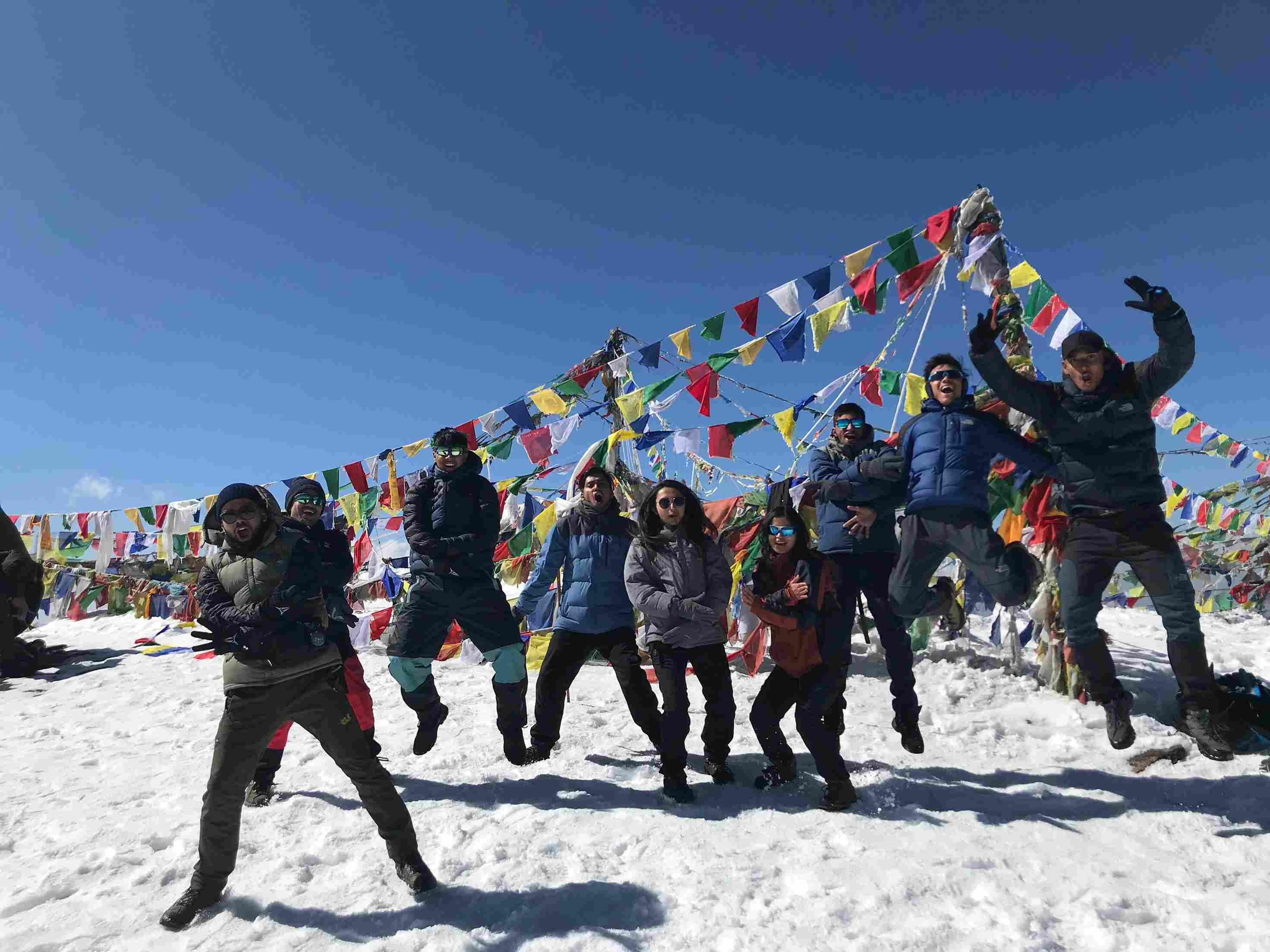 Happiness after reaching the peak of Pikey Peak